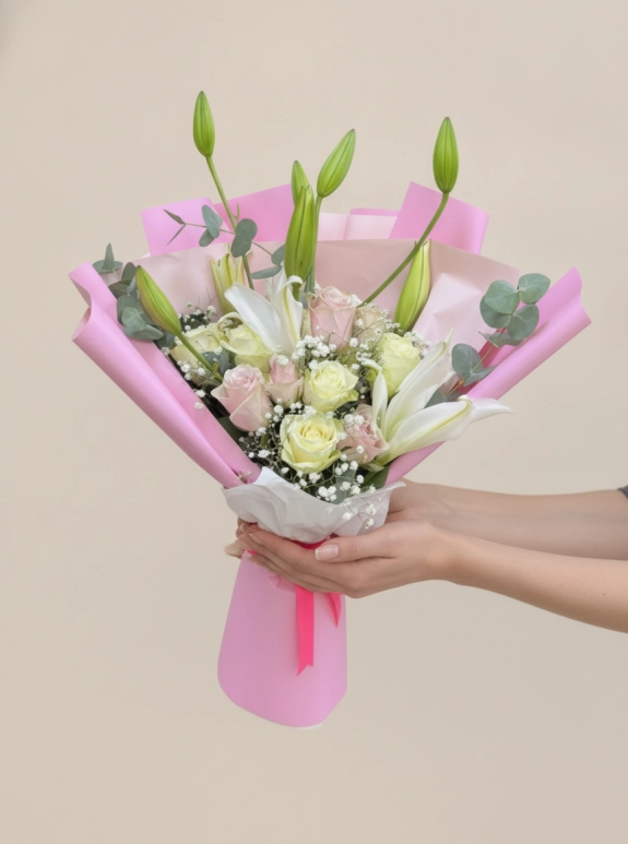 10 Adet Ithal Gül Ve Lilyum