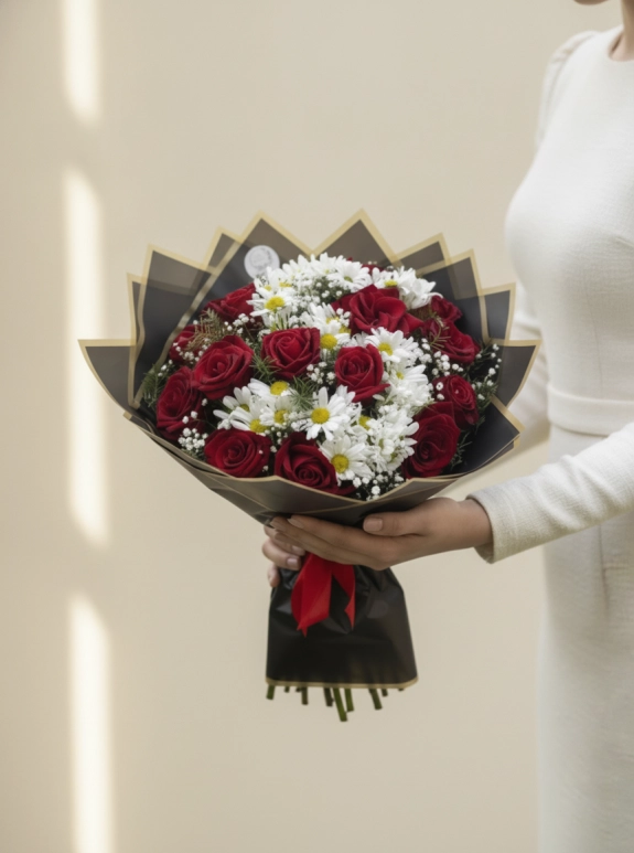 15 Li Gül Ve Kişiye Özel Harf